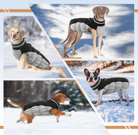 Dog Winter Jacket Cozy Reflective Waterproof Windproof Warm Pet - XXX-Large / Black - image 3