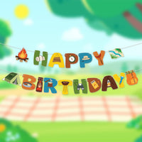 Hxezoc fire truck happy birthday banner with 14 paper flags and 2 fire engine flags - view 36