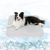 MICROCOSMOS Dog Sleeping Pad & Pet Cooling Mat - 36" x 36" / GreyWhite