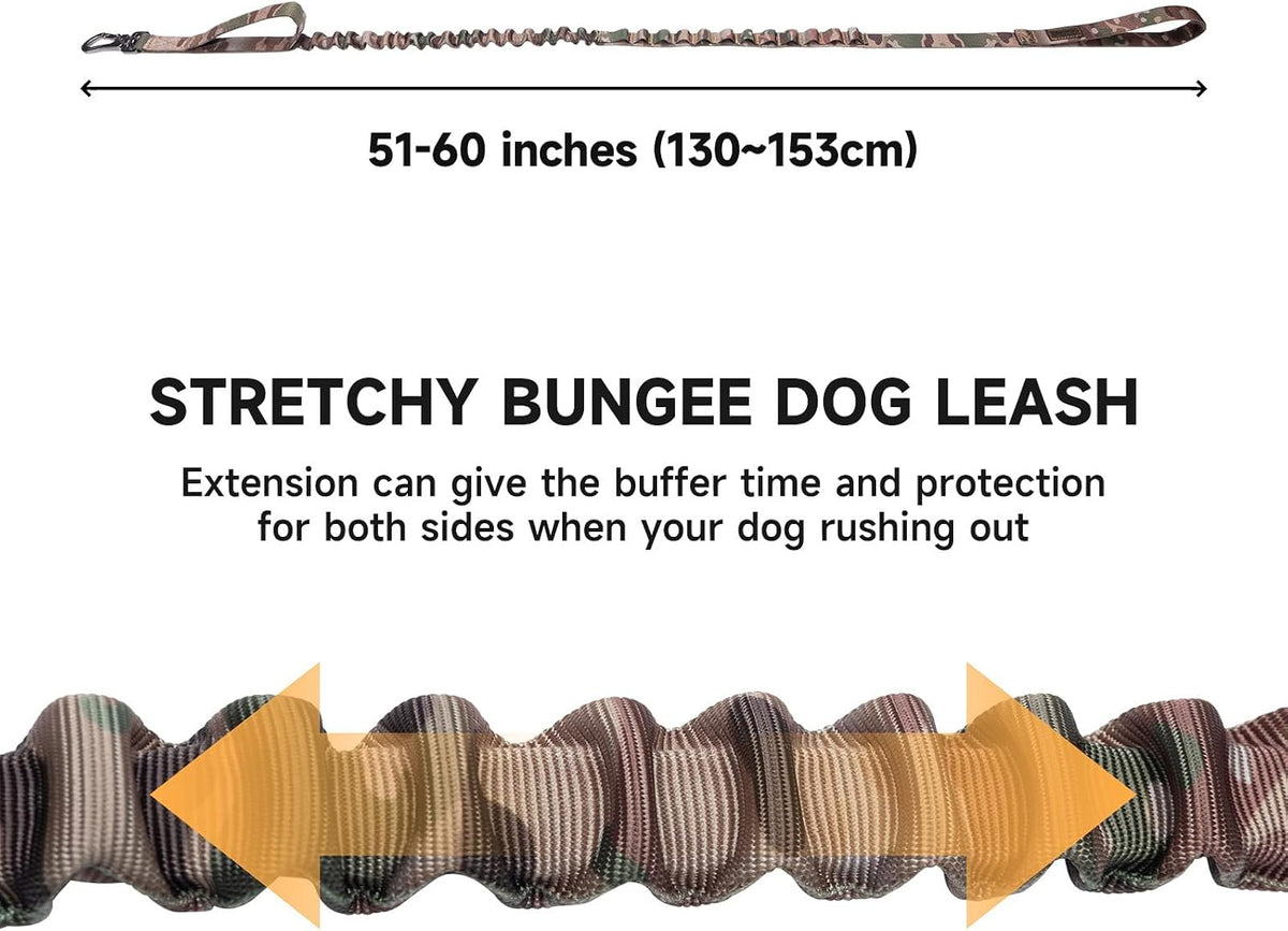EXCELLENT ELITE SPANKER Tactical Military Bungee Nylon Dog Leash - MCP - image 2
