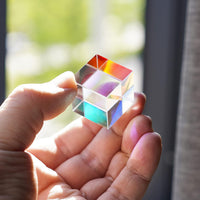 Colorful 20mm K9 Optical Crystal Glass Prism For Physics Teaching – Fun for Kids & Family - 25mm X-Cube - image 4