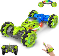 Fosgoit Gesture Sensing RC Stunt Car - Green-blue