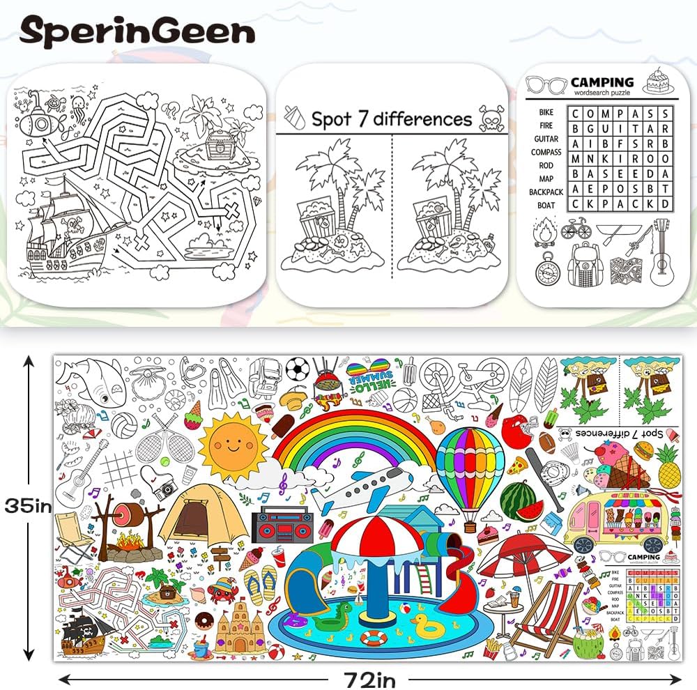 SPERINGEEN Halloween Tablecloth Decorations - Summer - image 2