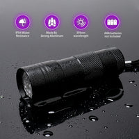 COSOOS 2 Pack UV Flashlight - Black / 2 Pack - image 4