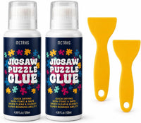 Clear Jigsaw Puzzle Glue with Applicators, Quick-Dry - 240ML