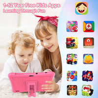 Kids Tablet 10 inch, Tablet for Kids 3-7 Android 32GB - Pink - image 2