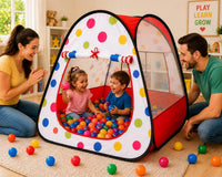 Kiddey kids play tent with 100 colorful balls, mesh windows and pop-up frame - view 5