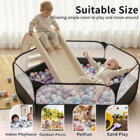 TRENDPLAY foldable pop up ball pit play tent for toddlers with storage bag - view 10