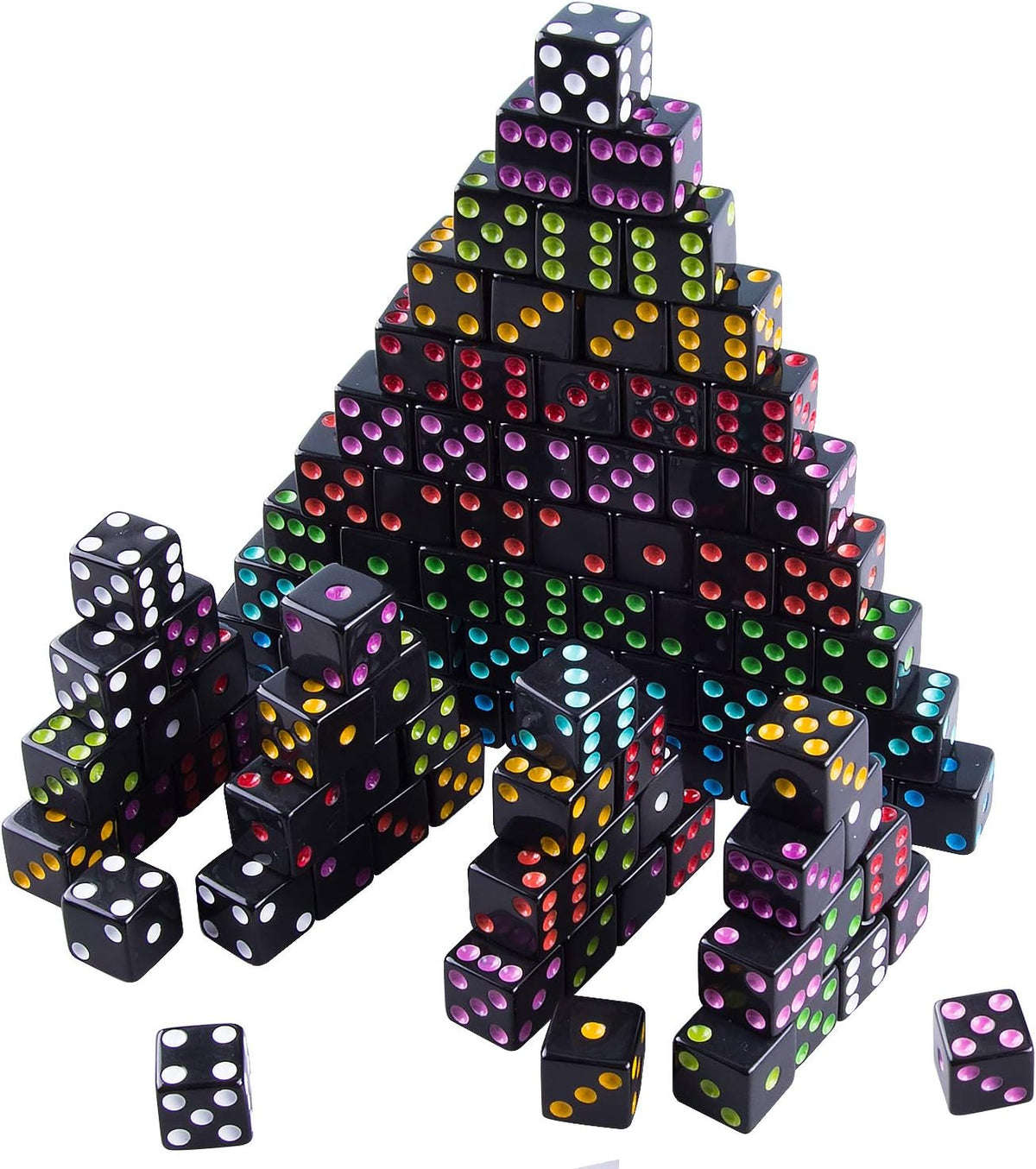 AUSTOR 100 Pcs 6 Sided Game Dice Set - 100 Pieces Square D - image 3