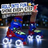 Kids Roller Skates for Boys - Star Blue / X-Small(7C-9C) - image 3