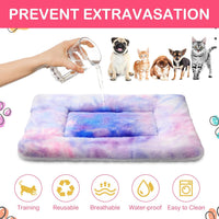 Haull 4 Pcs Waterproof Guinea Pig Bedding Mat, 13 x 10 - Tie Dyed / 18 x 24 Inch - image 4