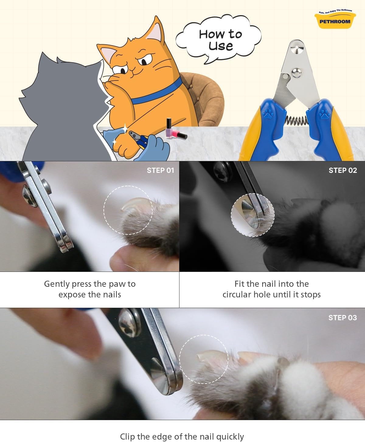 Cat Nail Clipper Trimmer for Indoor Cats - 1-Pack - image 4