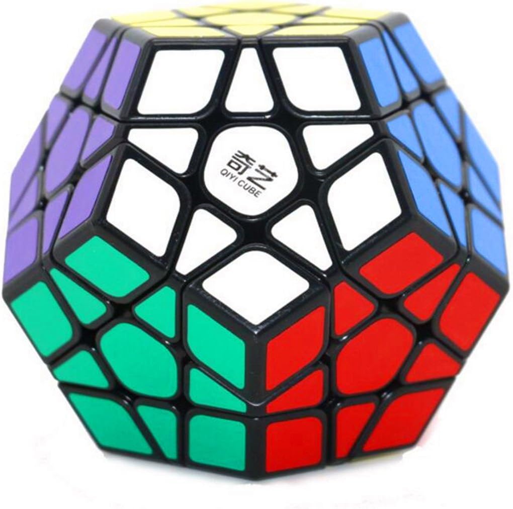 CuberSpeed QiYi QiHeng black 12 sided megaminx speed cube puzzle - view 2