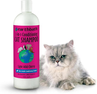 earthbath Wild Cherry 2-in-1 cat conditioning shampoo