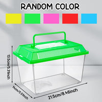12Pcs Plastic Reptile Terrariums Carrier Cage - L - image 2