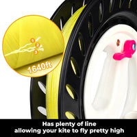 7.2in Kite Reels for Teens - Black Kite Reel with Brake / 9 inch - image 3