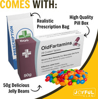 Funny Prank Pill Box Candy, Gag Gifts for Men - Old Fartamins - image 3
