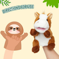 Easfan 12.5 inch plush puppy hand puppet with movable mouth and soft fur - view 12