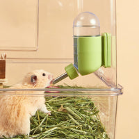 Hamster Water Bottle with Magnetic Holder - Green / 4 oz (Magnetic-Mounted) (Pack of 2) - image 3