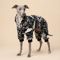 Fitwarm Collared Neck Plaid Dog Pajamas - Medium / Snowflake - image 3