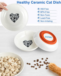 Ceramic Cat Bowl Whisker Friendly - 6 Packs - image 4