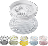 Ceramic Elevated Slow Feeder Cat Bowl, Anti Vomit - White