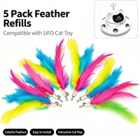 Telescopic Feather Decor Parts - Yellow, purple, blue - image 3