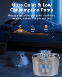 Oaqfvunt JY-830 USB submersible replacement pump for cat and dog water fountains - view 3