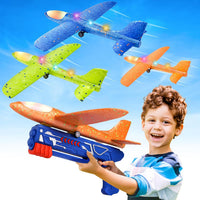 Fuwidvia 3 Pack Airplane Launcher Toys - Blue&green&orange