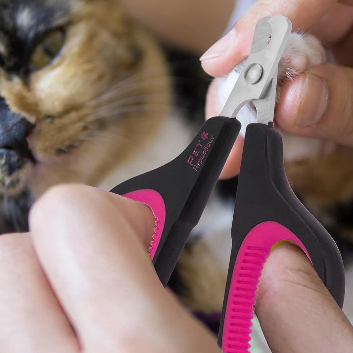 Cat Nail Clippers by Pet Republique - Black & Pink - image 4