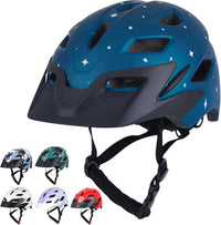 Kids Bike Helmet, Toddler Youth Helmet for Boys Girls, Ages 3-5 - Matte Stars / 50cm-57cm/19.7''-22.4''
