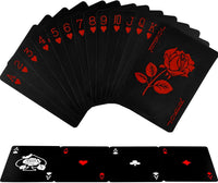 joyoldelf Playing Cards, Waterproof Deck of Cards with Unique Pattern & Flower Backing, PVC Poker
