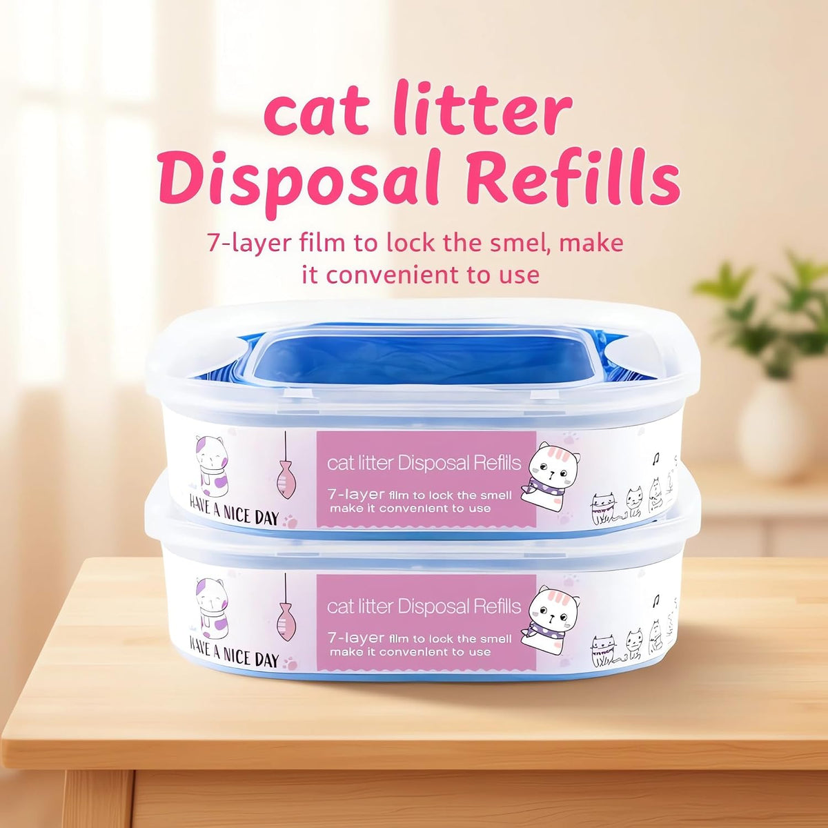 4 Pack 28FT Cat Litter Refill Cartridge - 1 Count (Pack of 2) - image 2