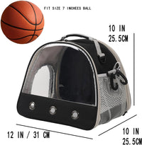 Bearded Dragon Travel Backpack with Harness and Leash Set - Black / Carrier+LSH Brown - image 2