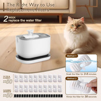 SORON 20 Packs Filter Replacement Compatible with PETLIBRO Cat Water - 50 Pack - image 2