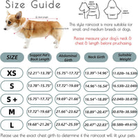 Dog Rain Jacket with Hood for Small Pet - Yellow / Small - image 2