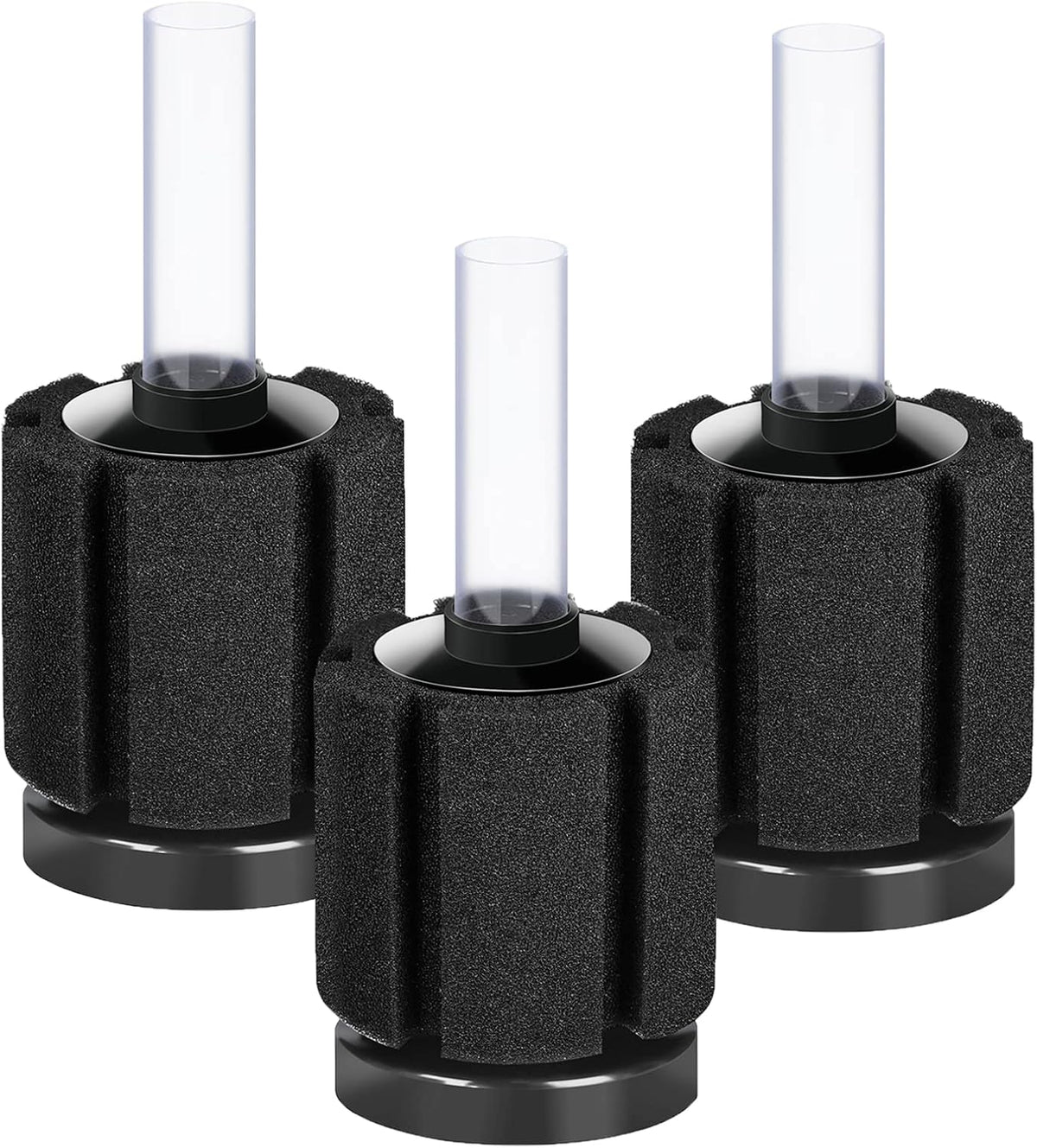 AQUANEAT 3 Pack Aquarium Bio Sponge Filter Breeding Fry Betta Shrimp - Small up to 10Gal