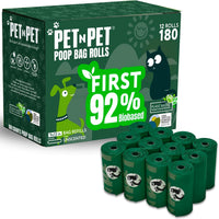 Pet N Pet Dog Poop Bags Rolls, Unscented Leak Proof Thick Waste