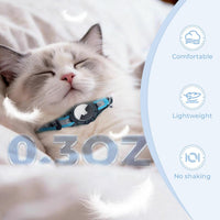 Reflective AirTag Cat Collar - Blue / Breakaway(8.5"-12") - image 4