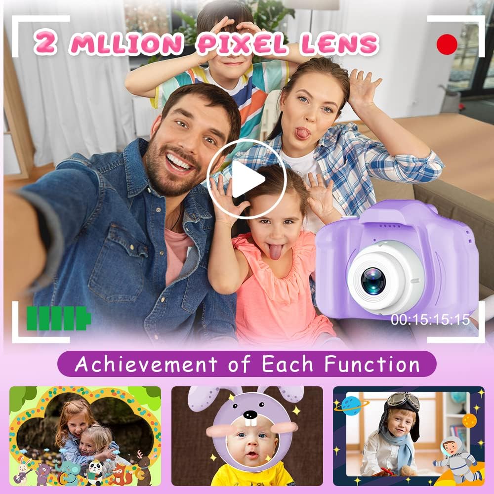 Dylanto Upgrade Kids Selfie Camera - Purple - image 4