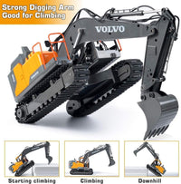 Double E Volvo 1:16 Scale Remote Control Excavator - Black - image 4