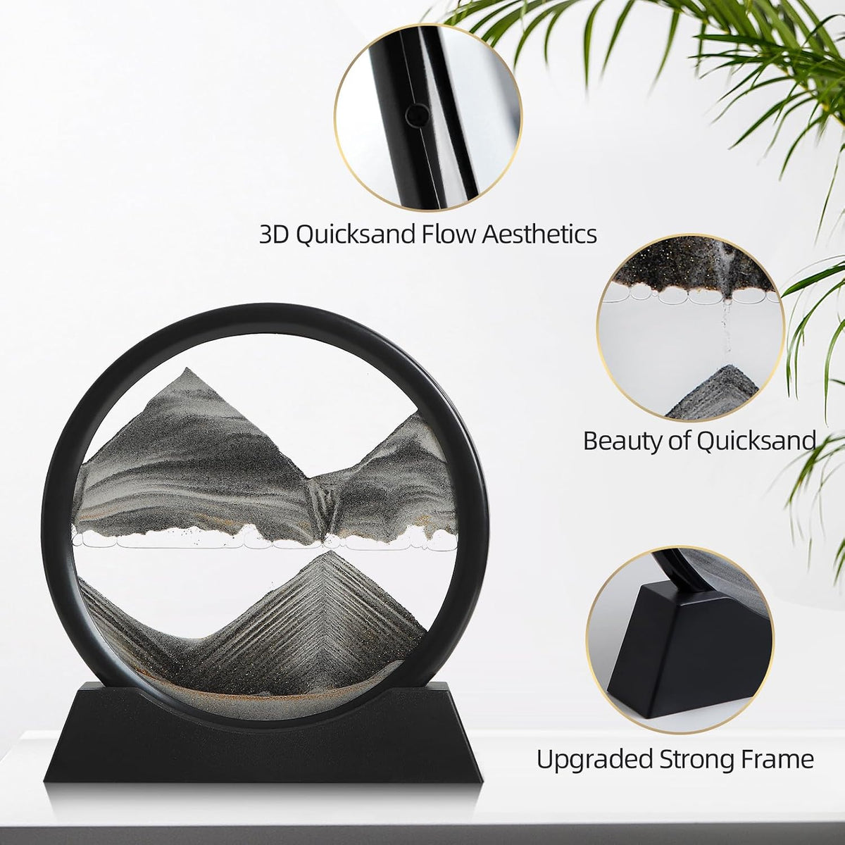 Moving Sand Art Liquid Motion - 7 inch / Black - image 3