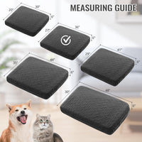 nanbowang waterproof replacement dog bed cover with elastic band and antislip back - view 2
