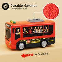 HONGTUO School Bus Toy with Sound and Light - Fire Toy - image 4