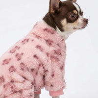 Fitwarm Collared Neck Plaid Dog Pajamas - Large / Leopard - image 2