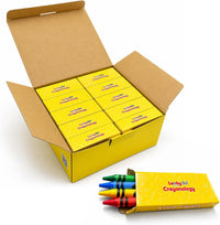 Lucky Art Crayonology bulk crayons, 20 individually wrapped 4-packs of red, yellow, blue and green - view 5