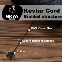 9KM DWLIFE kevlar kite string spool, heavy duty hollow braided cord - view 3