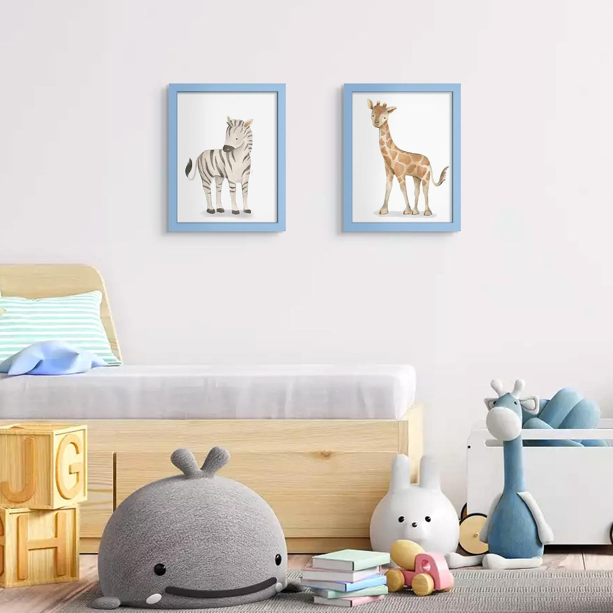 upsimples 50x70cm Puzzle Frame, Wall Decor Frames - Blue / 8x10 - image 2