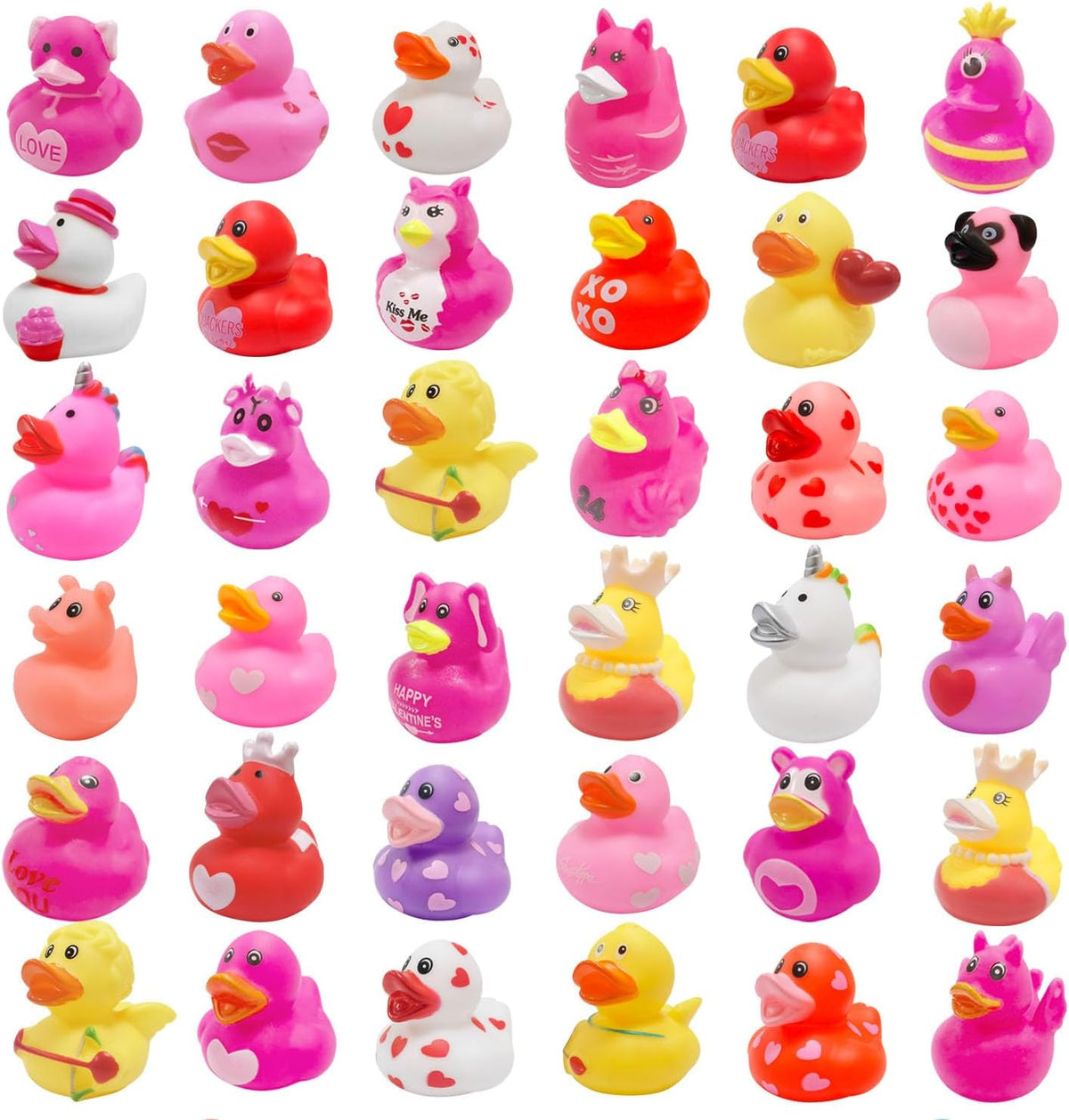 36 Pcs Halloween Rubber Ducks - Valentines