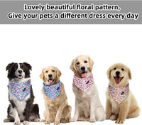 Dog Bandanas Spring Cotton Large 4PCS - Small - image 4